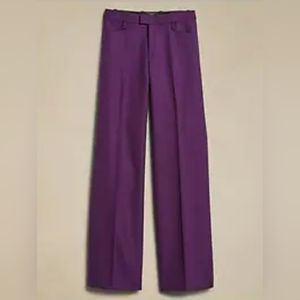 Banana Republic Wide Leg 100% Wool Trousers